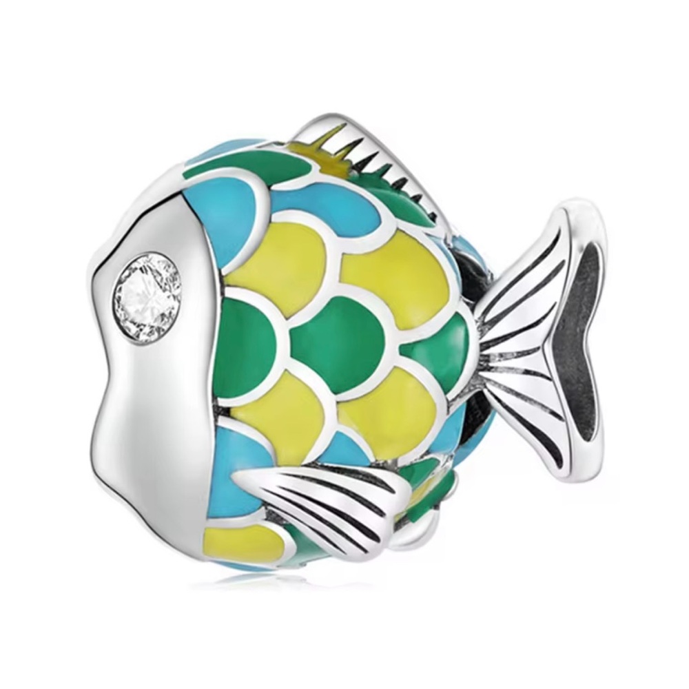 Multi Colored Fish European Charm - Collectible Limited Edition